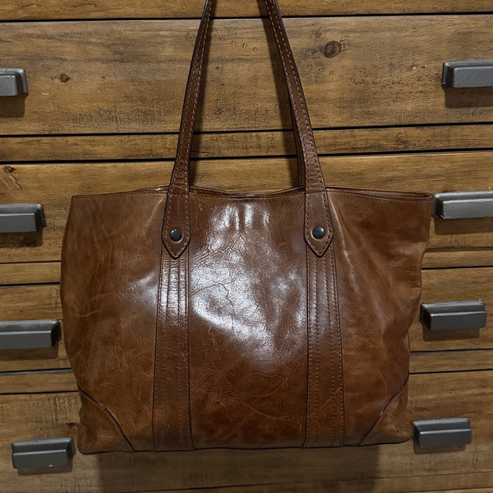 Frye Brown Leather Tote Bag